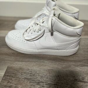 Nike White High-Top Sneakers